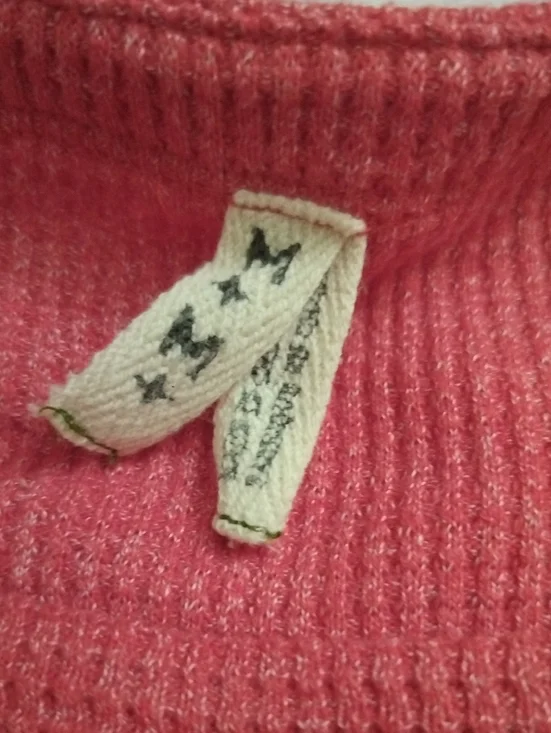 Free People We The Free Waffle Knit Boho Sleeves Blossom Top Oversized M - Picture 7 of 16